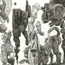 Dave McKean - Prague - Illustration originale
