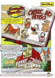 Première page de l'histoire parue dans Topolino