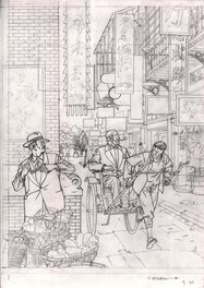 Teun Berserik - Blake & Mortimer - La Vallée des Immortels - projet de couverture - Original Cover