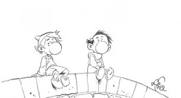 Alain Dodier - Gully & Mollo - Original Illustration