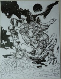 Cyril Pontet - Chroniques de la lune noire - Original Illustration