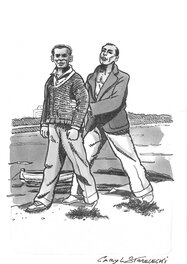 Caryl Strzelecki - Federico García Lorca and Salvador Dalí - Original Illustration