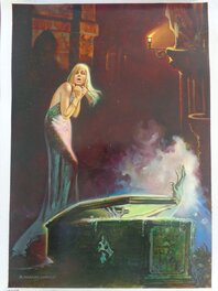 Esteban Maroto - Horror cover from Gaslicht series - Illustration originale