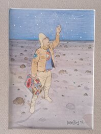 Moebius - Moebius starwatcher aquarelle - Illustration originale