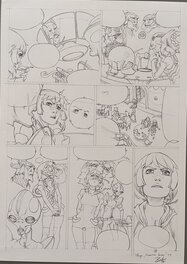 Planche crayonnée sillage premières armes tome 1