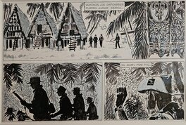 Hugo Pratt - 1959 - Ernie Pike : La Patrouille - Planche originale