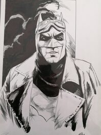 Steve Scott - Buste de Batman - Steve Scott - Illustration originale