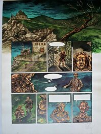 Gwendal Lemercier - CONTES DES HAUTES TERRES   T2 LA SIXIEME COURONNE  couleur directe - Planche originale