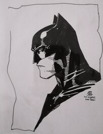 Jim Cheung - Tête de Batman - Jim Cheung - Original Illustration