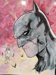 Tony Daniel - Tête de Batman - Tony Daniel - Illustration originale