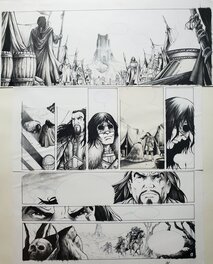 Alexe - LANCELOT  T1 CLAUDAS DES TERRES DESERTES - Planche originale