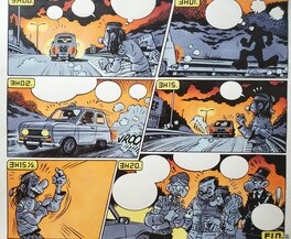 Ben Radis - SUR LA ROUTES DES 70'   couleur directe - Planche originale