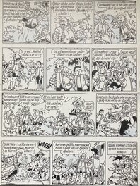 Paul Geerts - Suske en Wiske / Bob et Bobette - Beminde Barabas - Planche originale