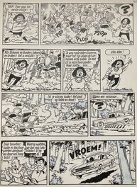 Paul Geerts - Suske en Wiske / Bob et Bobette - Het Ros Bazhaar - Planche originale