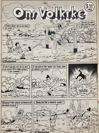 Willy Vandersteen - Suske en Wiske / Bob et Bobette - Ons Volkske - Planche originale