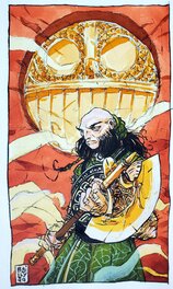 LE COEUR DE SANG T3 LE MASQUE DE LOKI illustration originale couleur