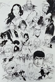Christophe Bec - Galerie de mes héros - Illustration originale