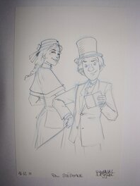 Emmanuel Despujol - Aspic - Flora et Auguste - Original art