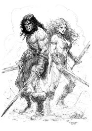 Arkadiusz Klimek - Conan and Red Sonja - Comic Strip