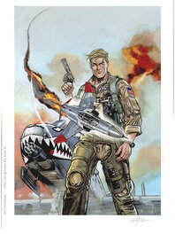 Buck Danny dessin original de la couverture du tome 58 Buck Danny dessin original de la couverture du tome 58