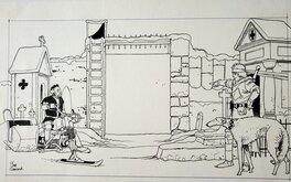 Gine - NEIGE  dessin original - Illustration originale