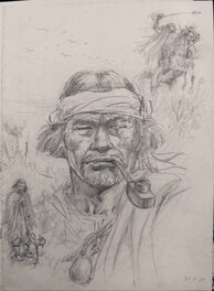 César Spadari - Indio Pampa - Illustration originale