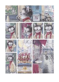 Andréi Arinouchkine - Le chat-peintre. Planche 28 - Planche originale