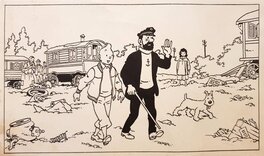 Hergé - Les Bijoux de la Castafiore - Planche originale