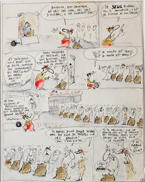 Jean-Marc Reiser - "Y'en aura pour tout le monde"- Patates,communisme et cinéma" - Planche originale