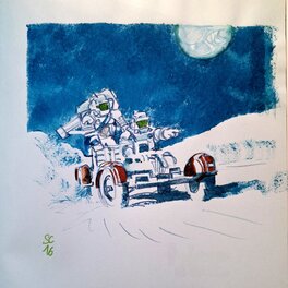 On a roulé sur la Lune