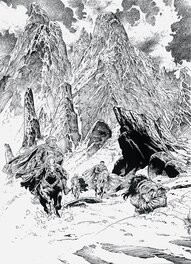 Christophe Bec - Bec - Hommage à Bois Maury d’Hermann - Reinhardt - Illustration originale