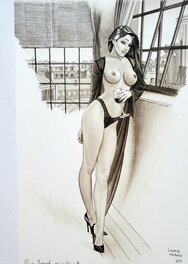 Lounis Chabane - PENSIVE - Original Illustration