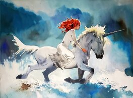 Vincent Pompetti - illustration originale couleur - Comic Strip