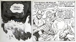Jean-Yves Mitton - Mikros - Titans no 61 page 38 - planche originale - comic art Jean-Yves Mitton - Mikros - Titans no 61 page 38 - planche originale - comic art