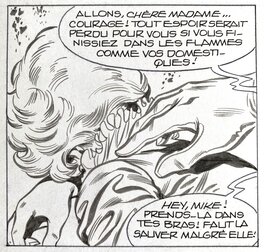Jean-Yves Mitton - Mikros - Titans no 61 page 38 - planche originale - comic art Jean-Yves Mitton - Mikros - Titans no 61 page 38 - planche originale - comic art
