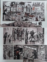 Tiburce Oger - Planche originale l'Enfer pour Aube - Comic Strip