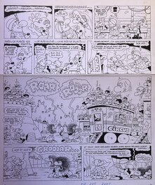 Jean-Claude Poirier - Poirier, Supermatou, PifGadget#526, Papa sort ses griffes, planche nº6, 1979. - Planche originale
