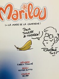 Fabien Toulmé - Dédicace de Fabien Toulmé - Œuvre originale