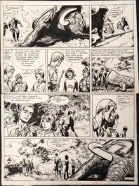 Jijé - Docteur Gladstone : Zone interdite, page 14 - Planche originale