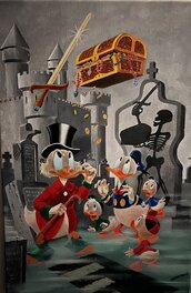 Bas Heymans - Donald Duck painting - Illustration originale
