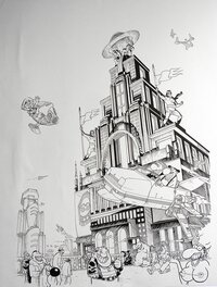 Emmanuel Reuzé - » Couverture FLUIDE GLACIAL  » – Illustration Originale – Emmanuel Reuzé - Original Cover