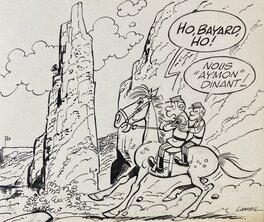 Willy Lambil - Les tuniques bleues a Dinant - Planche originale