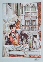 Luca Raimondo - Corto Maltese - Omaggio a Pratt - Illustration originale
