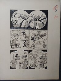 La planche 4 de Gus et Gaetan 16 au Format entier de 25 X 32,5 Cm , Nickelle La planche 4 de Gus et Gaetan 16 au Format entier de 25 X 32,5 Cm , Nickelle