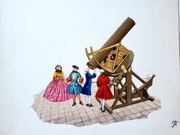 Jean Torton - SIECLE - HALEY illustration originale couleur - Original Illustration