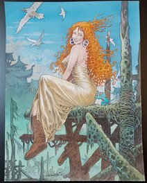 Mohamed Aouamri - Mara et le fourreux - Original Illustration