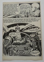 Ron Turner - Rick Random 1957 -  The riddle of the vanishing people - Planche originale