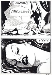 Birago Balzano - Balzano Birago, Zora la vampira#96, Il Dottor Morten, planche n°69, 1975. - Planche originale
