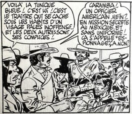 Jean Giraud - Blueberry - Le Cavalier perdu - planche original no 42 - comic art Jean Giraud - Blueberry - Le Cavalier perdu - planche original no 42 - comic art