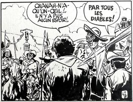 Jean Giraud - Blueberry - Le Cavalier perdu - planche original no 42 - comic art g1 Jean Giraud - Blueberry - Le Cavalier perdu - planche original no 42 - comic art g1